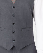 Remus Uomo Mix & Match Wool Blend Waistcoat Charcoal