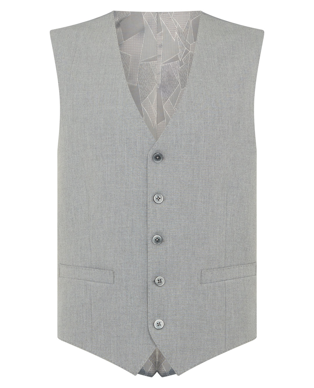 Remus Uomo – Tapered Fit – Palucci - Grey - Mix &amp; Match Waistcoat