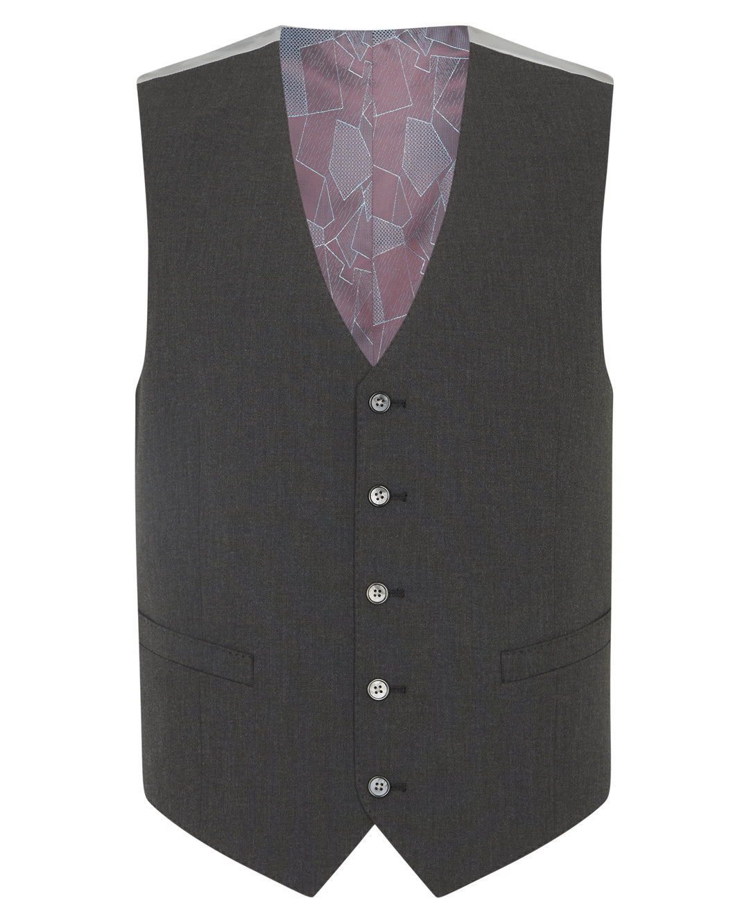 Remus Uomo – Tapered Fit – Palucci - Dark Grey - Mix &amp; Match Waistcoat