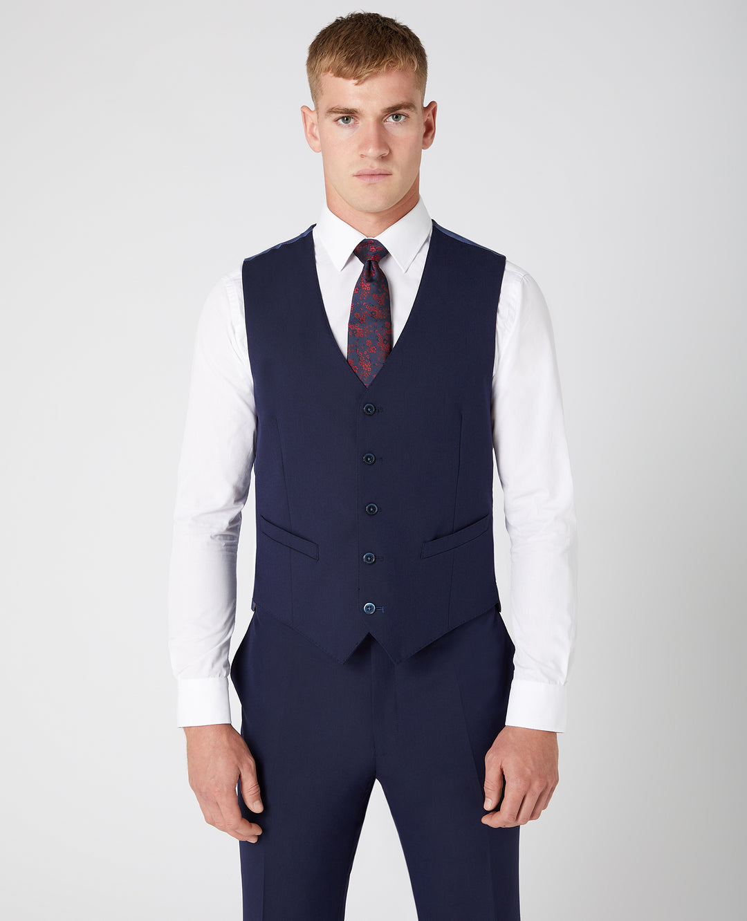 Remus Uomo – Tapered Fit – Palucci - French Navy - Mix &amp; Match Waistcoat