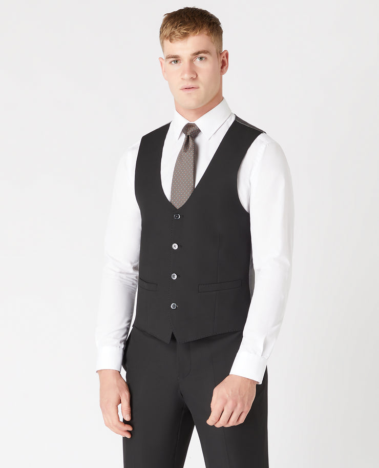 Remus Uomo – Slim Fit – Black – Luca Suit Waistcoat