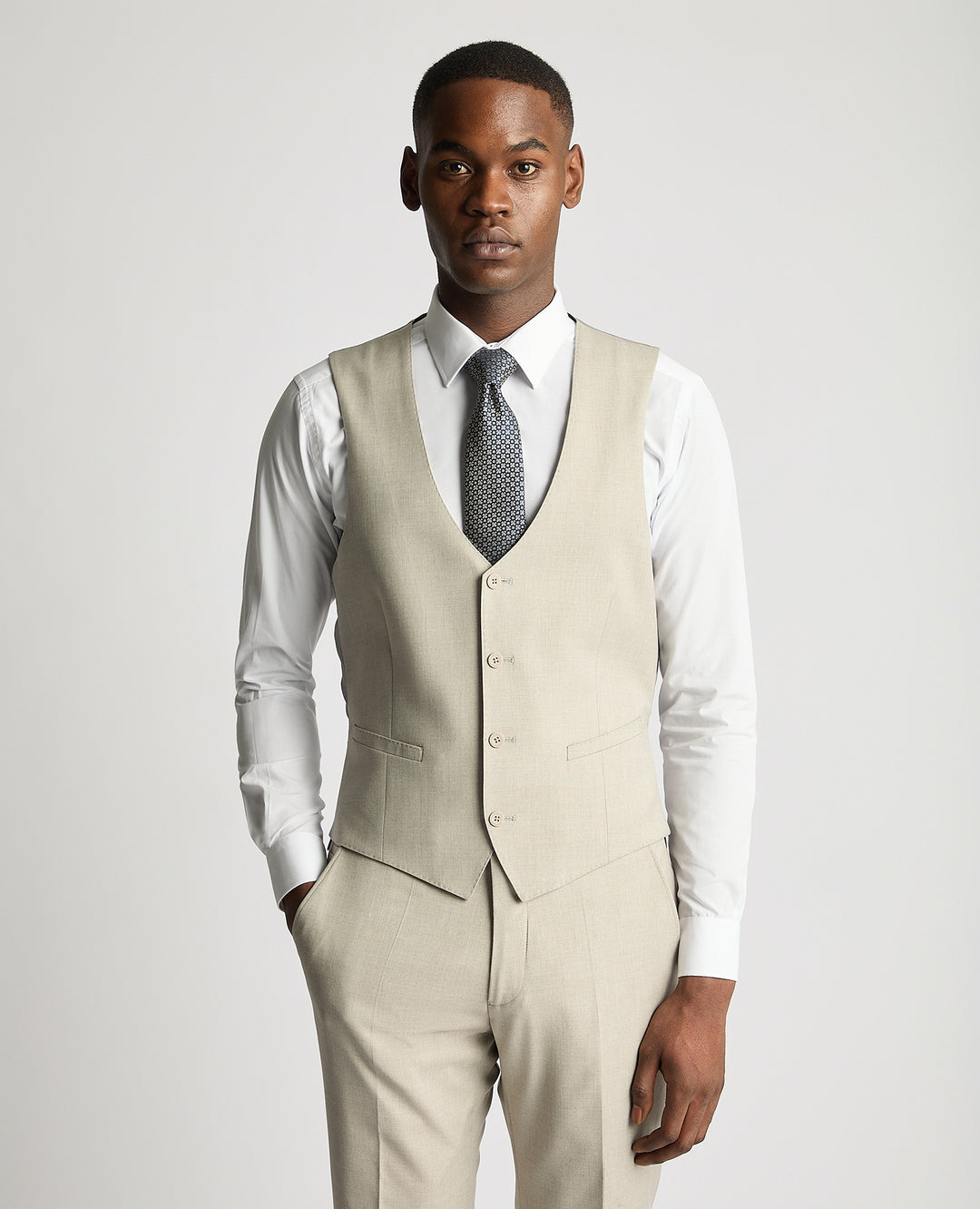Remus Uomo – Slim Fit – Stone – Mario Suit Waistcoat