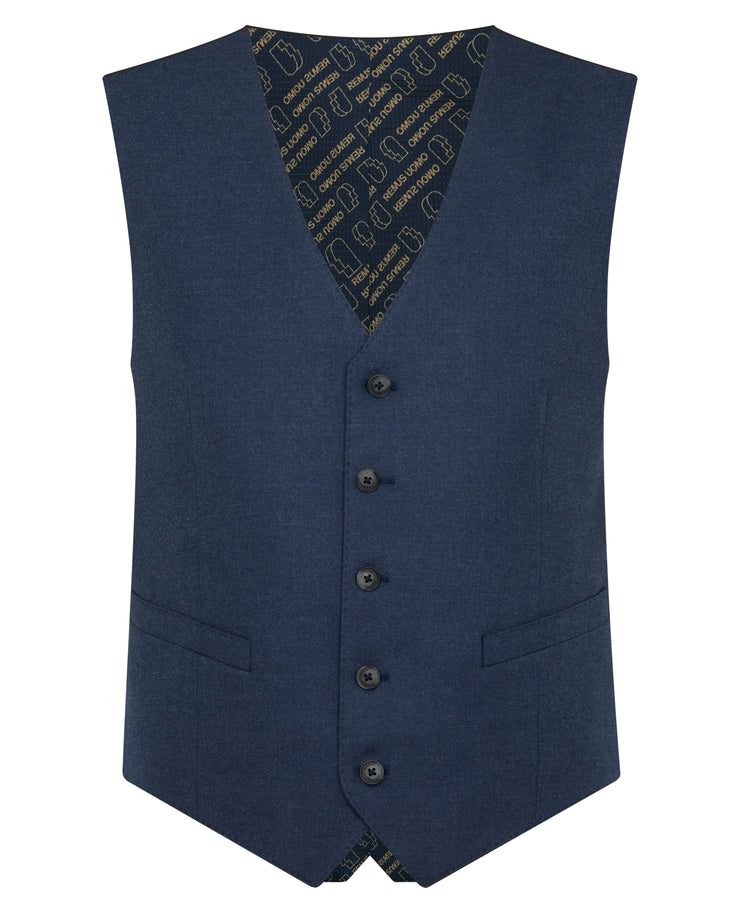 Remus Uomo Pablo Blue Waistcoat