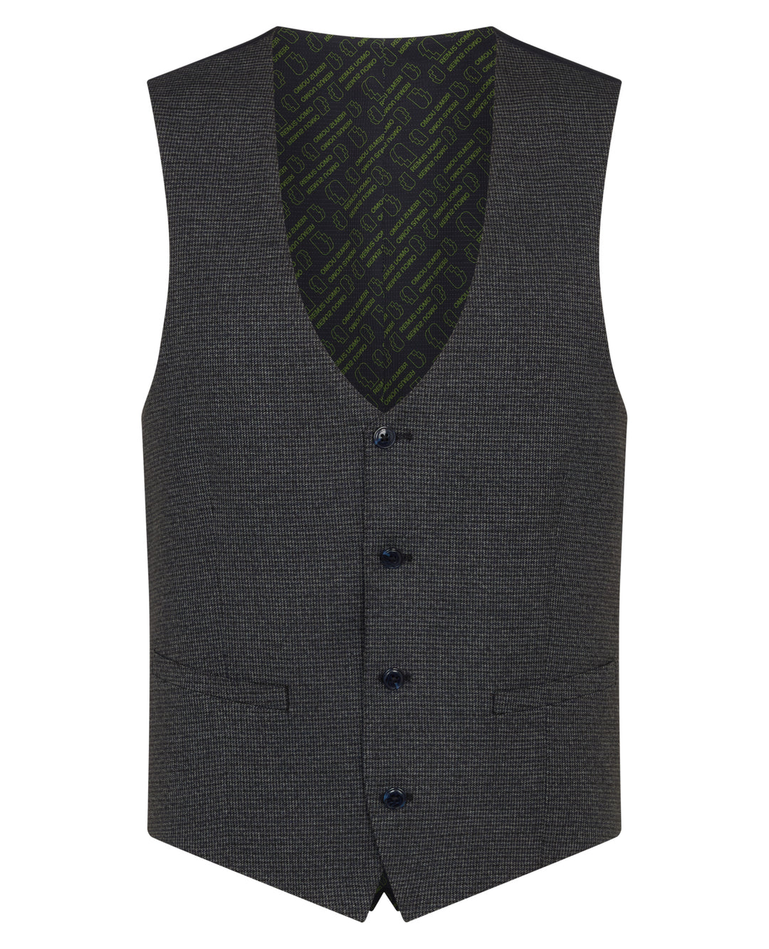 Remus Uomo Matteo Charcoal Waistcoat