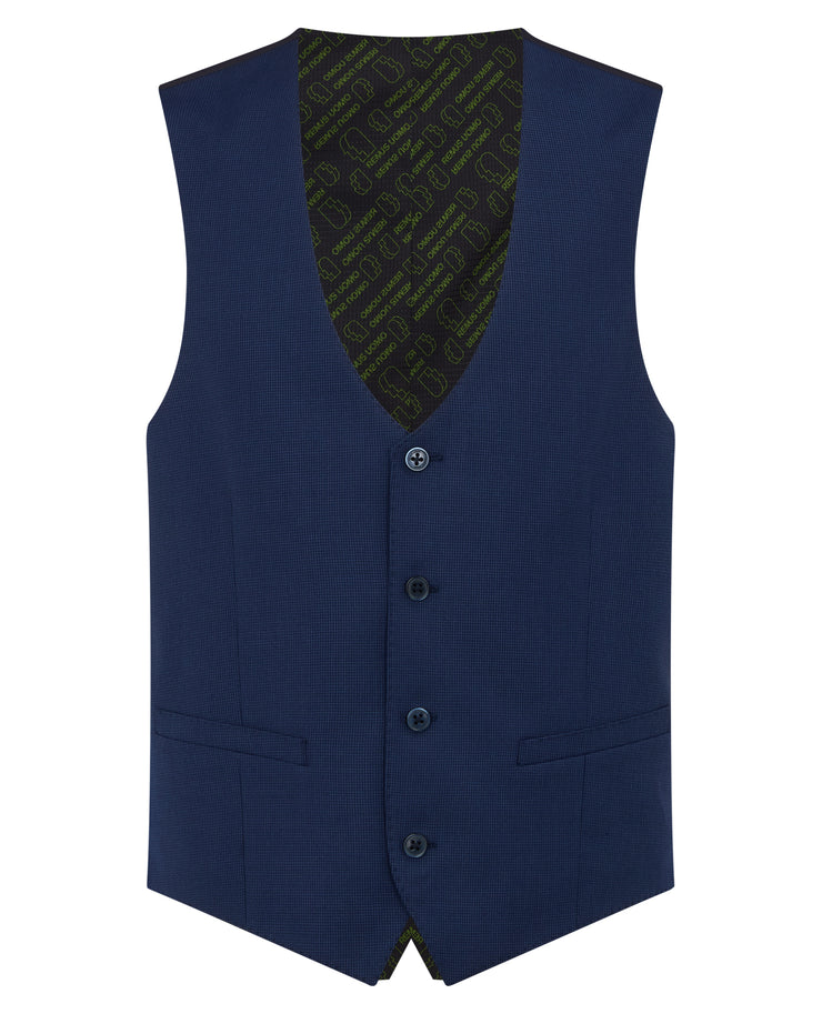 Remus Uomo Slim Fit Dark Blue Lucian Suit Waistcoat