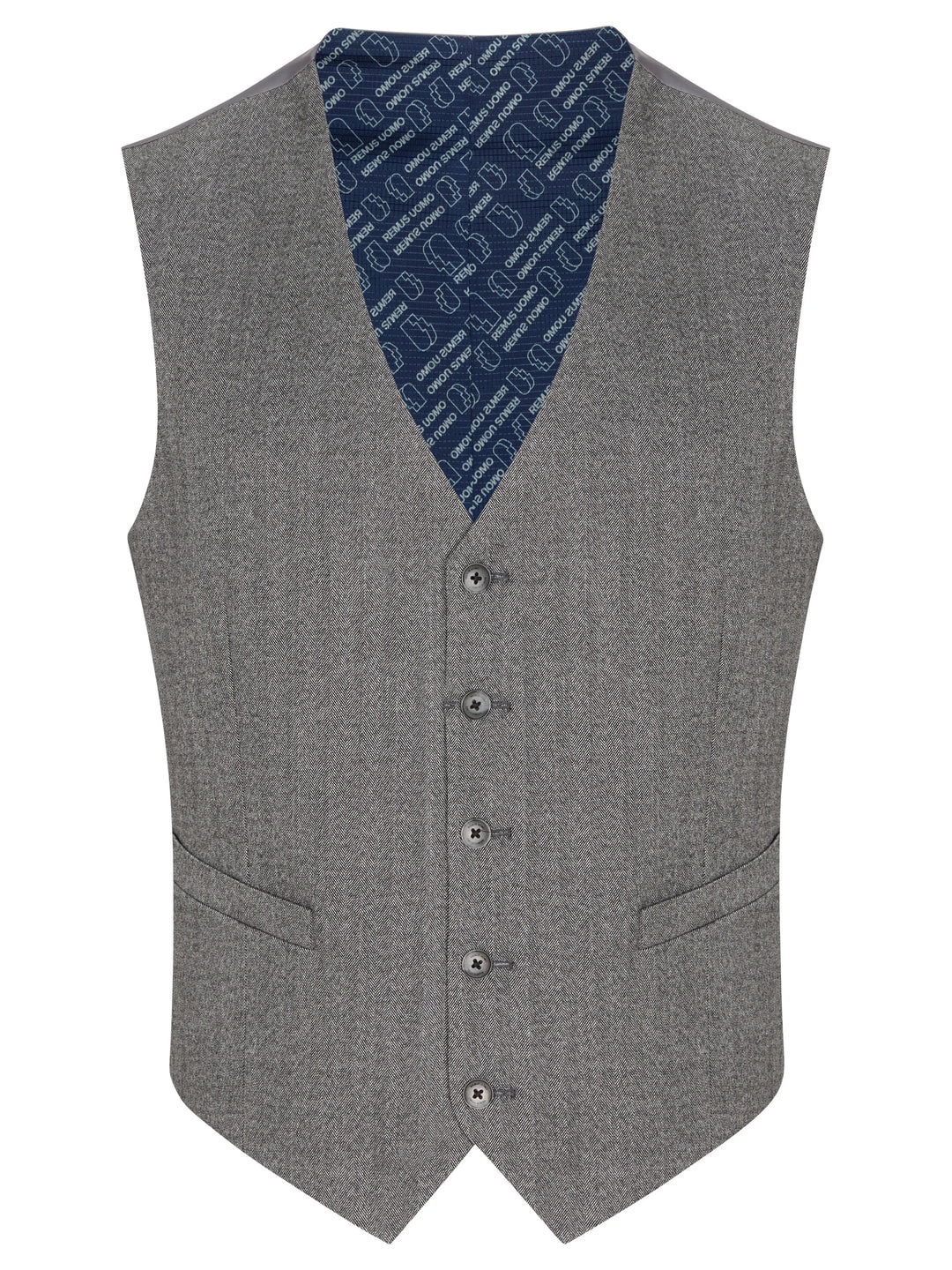 Peppe Tapered Suit Waistcoat – Grey