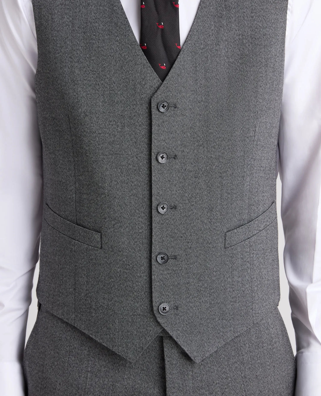 Peppe Tapered Suit Waistcoat – Grey