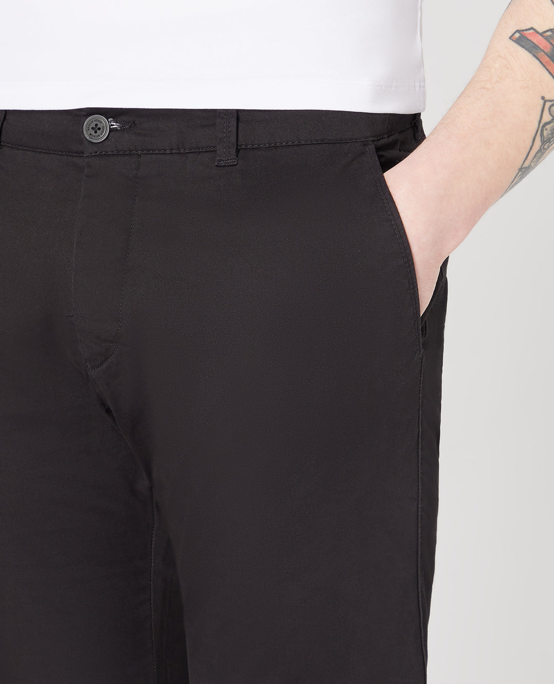 Remus Uomo – Emilio Slim Leg Chinos – Black