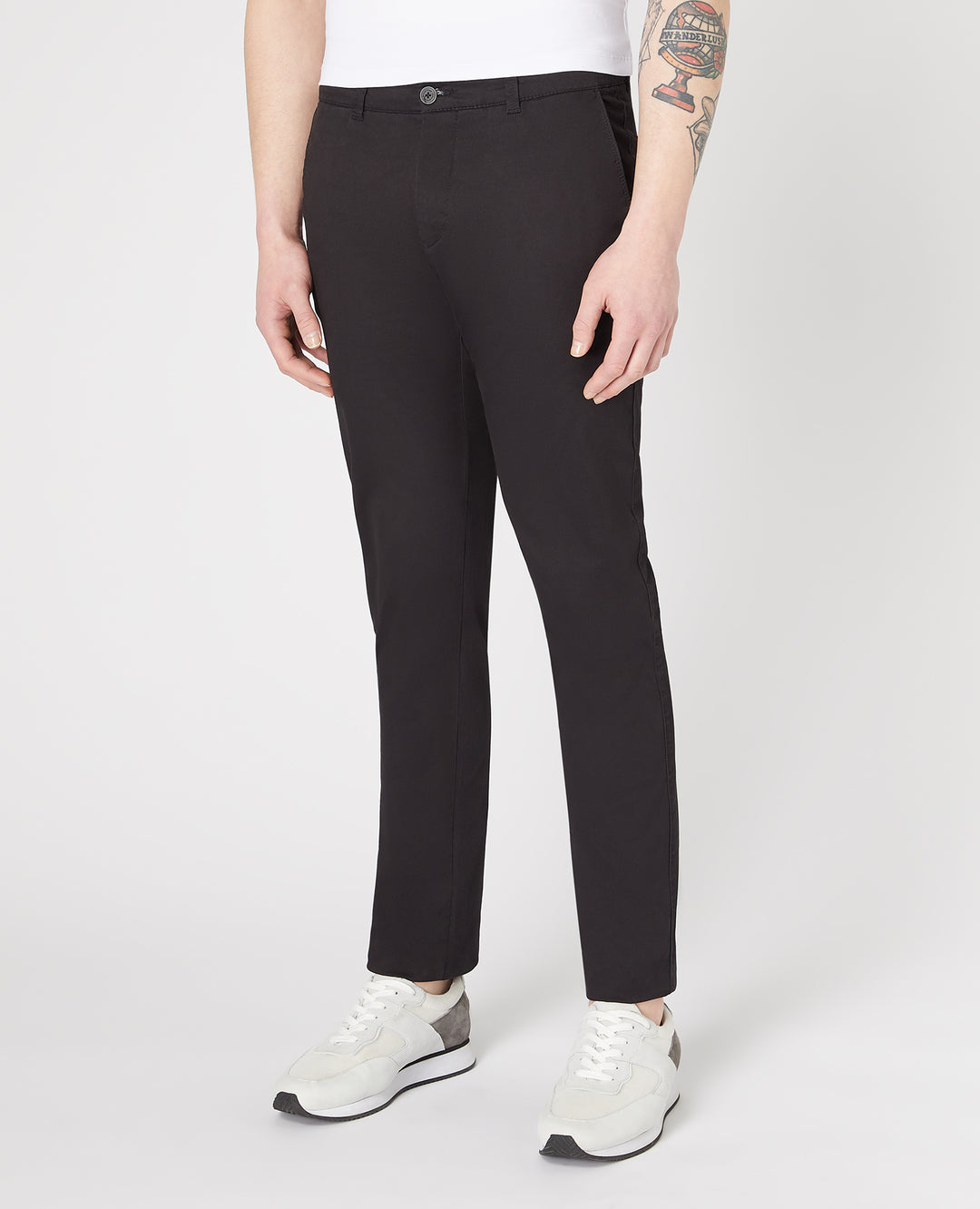 Remus Uomo – Emilio Slim Leg Chinos – Black