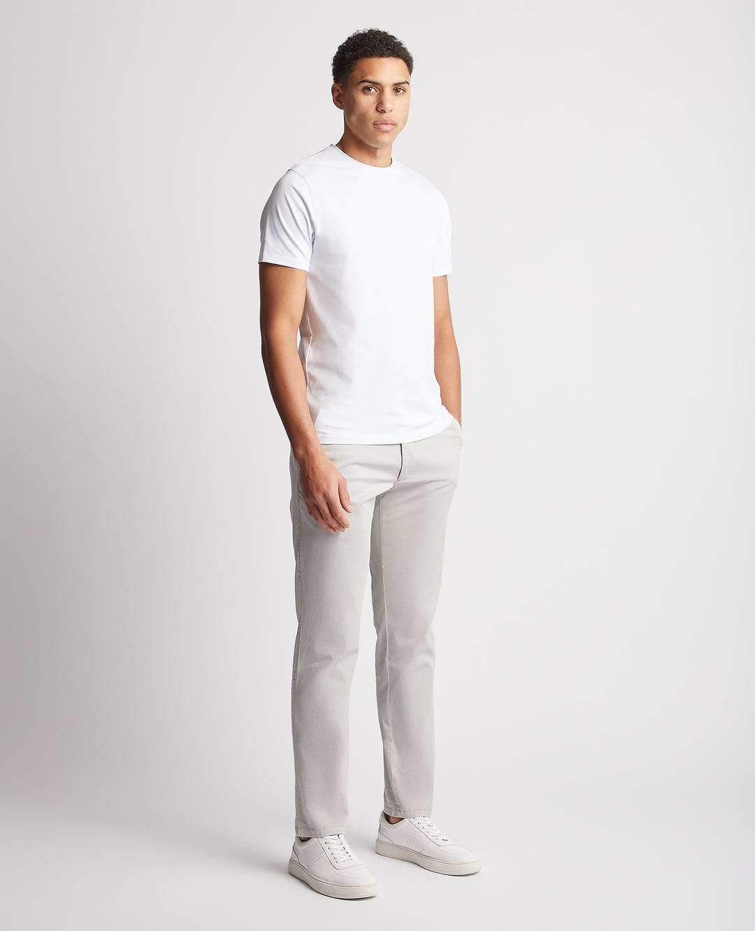 Remus Uomo – Emilio Slim Leg Chinos – Light Grey