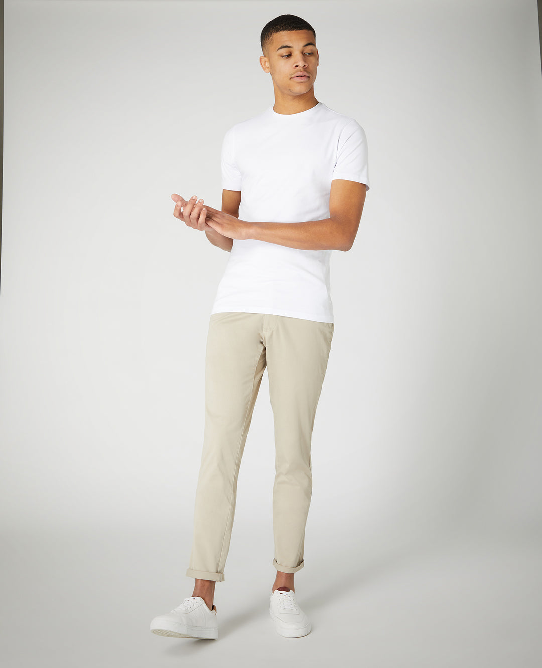 Remus Uomo – Emilio Slim Leg Chinos – Oatmeal