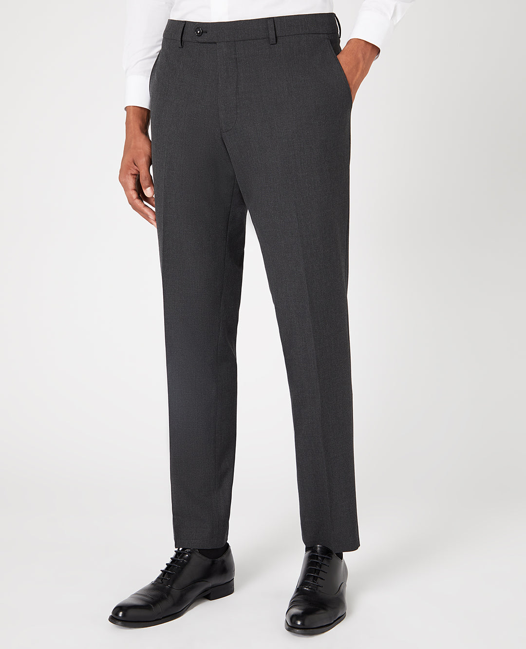 Remus Uomo Palucci Mix &amp; Match Tapered Trousers Charcoal