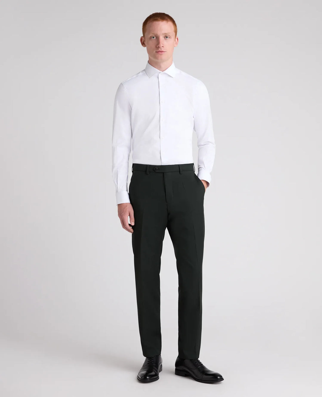 Massa J Slim Fit Mix &amp; Match Suit Trousers – Dark Green