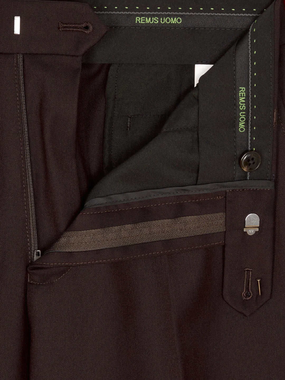 Massa J Slim Fit Mix &amp; Match Suit Trousers – Dark Red