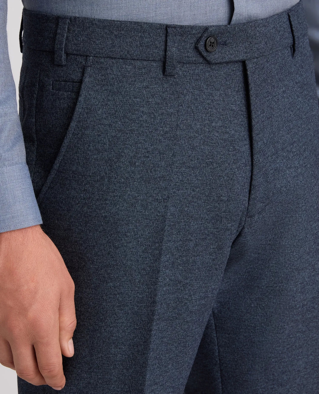 Monza J Slim Fit Formal Trousers – Blue