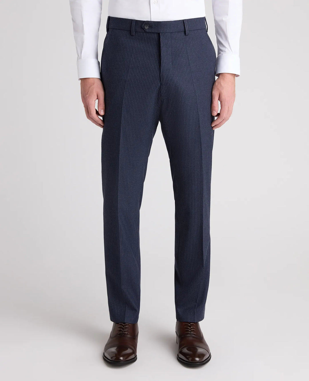 Marino Slim Fit Pinstripe Suit Trousers – Blue