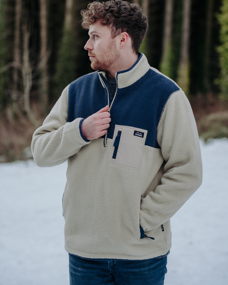 Bleubird – Polar 1/4 Zip Fleece – Sand – Unisex