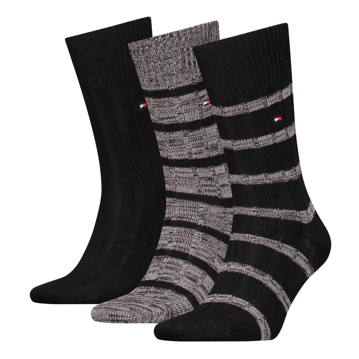 Hilfiger 3 Pack Sock Gift Box Slub