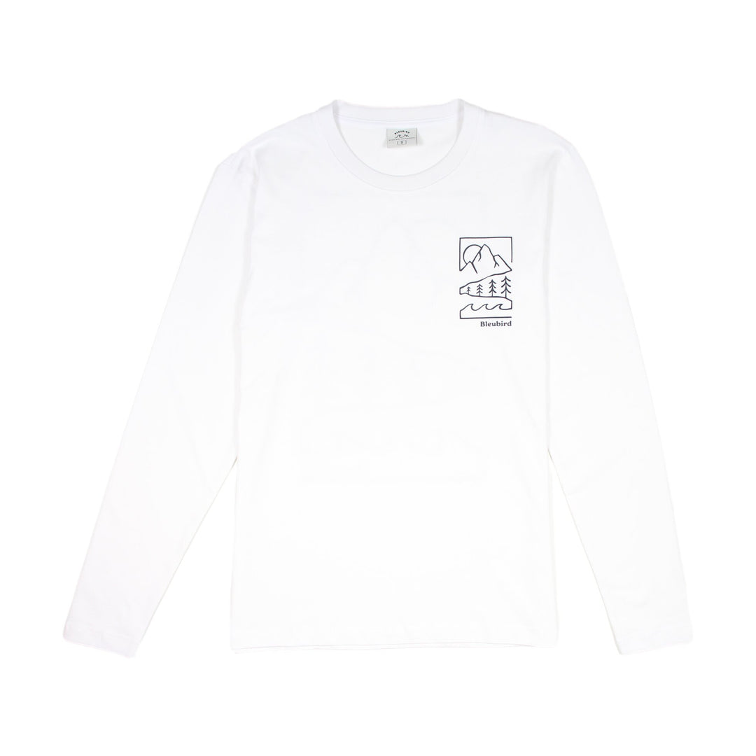 Bleubird Wilder Collection Alpine Long Sleeve Tee – White