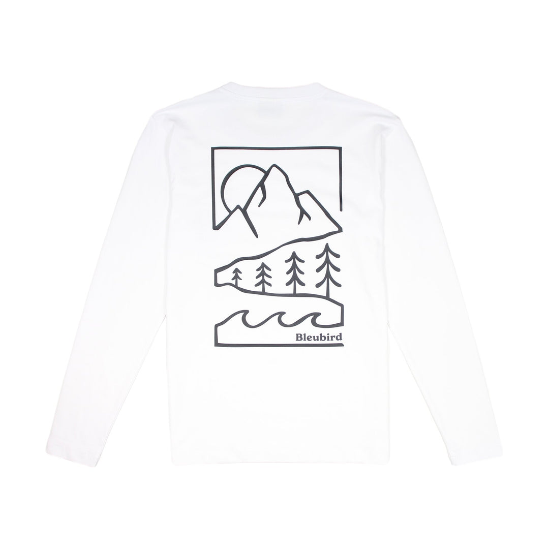 Bleubird Wilder Collection Alpine Long Sleeve Tee – White