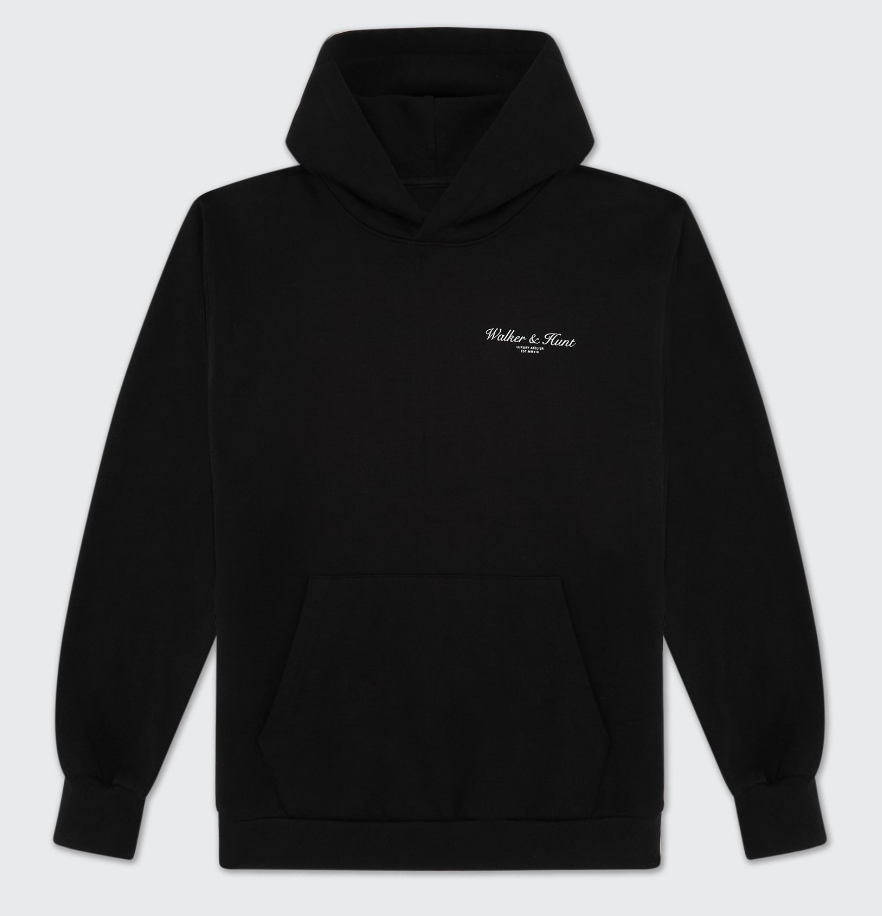Walker &amp; Hunt – Atelier Hoodie – Black