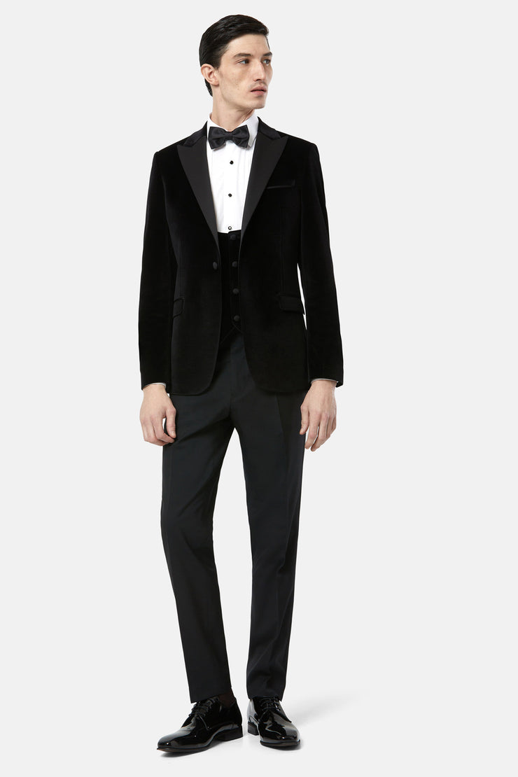 Benetti Jasper Black Velvet Tuxedo Jacket