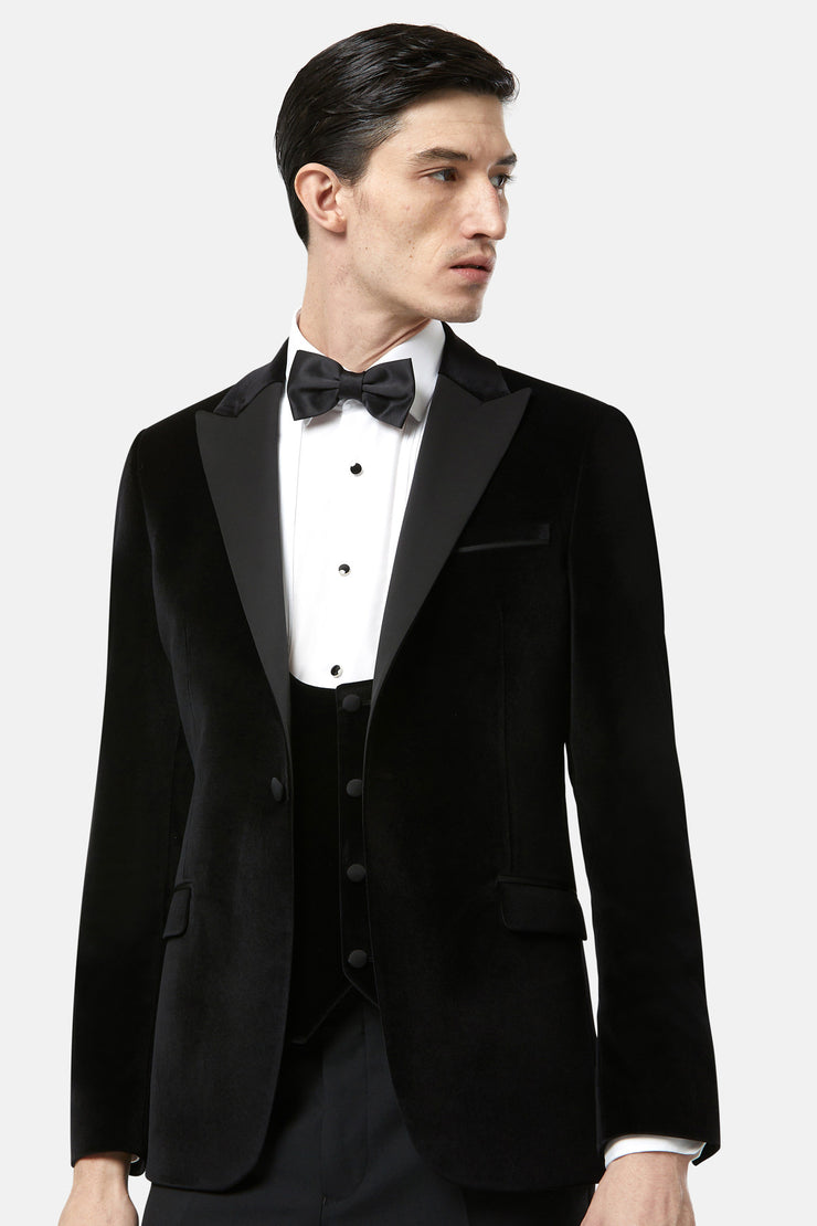 Benetti Jasper Black Velvet Tuxedo Jacket