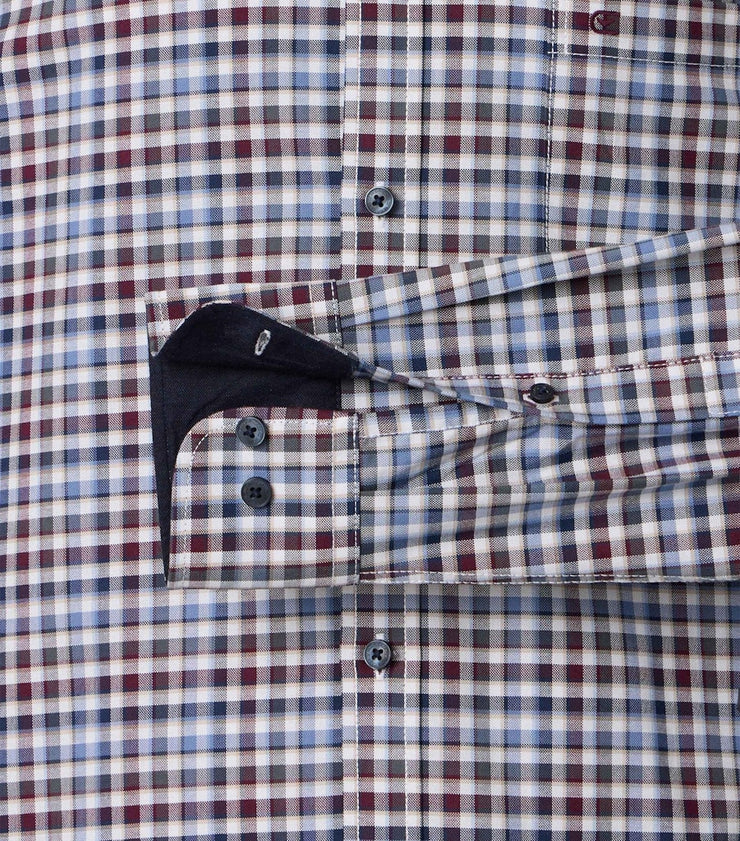 Casa Moda – Casual Fit – Blue Check – Cotton Oxford Shirt