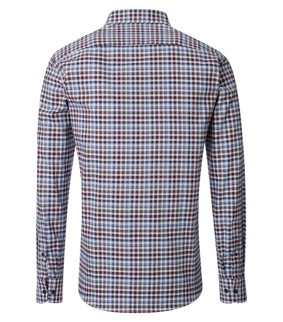 Casa Moda – Casual Fit – Blue Check – Cotton Oxford Shirt