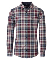 Casa Moda – Casual Fit – Red Check – Cotton Twill Shirt