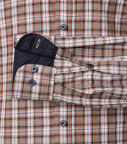 Casa Moda – Casual Fit – Beige Check – Cotton Shirt