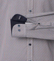 Casa Moda – Casual Fit – Silver Print – Cotton Shirt