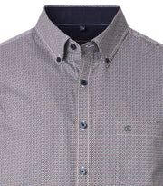 Casa Moda – Casual Fit – Silver Print – Cotton Shirt