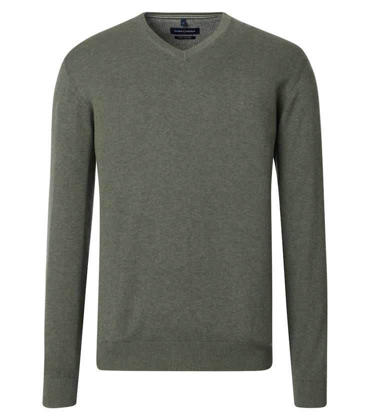 Casa Moda – V-Neck – Regular Fit – Cotton Pullover