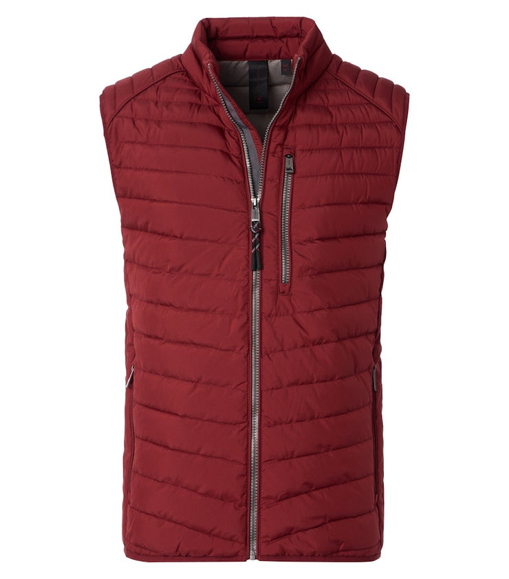 Casa Moda – Sleeveless Waistcoat Bodywarmer – Cranberry