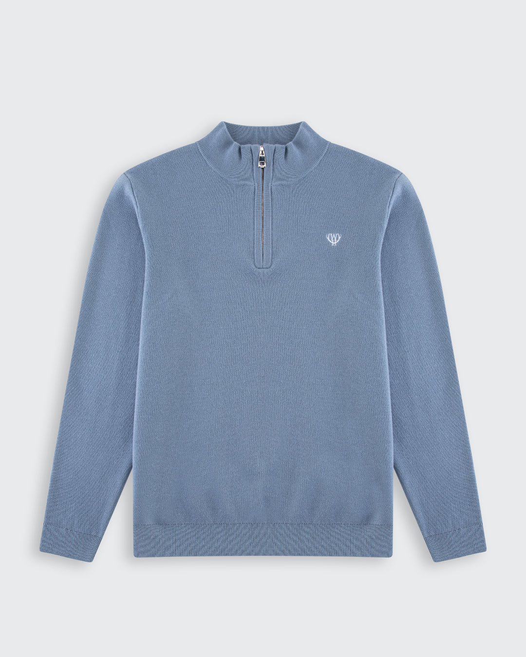 Walker &amp; Hunt – Huxley Quarter Zip - Steel Blue