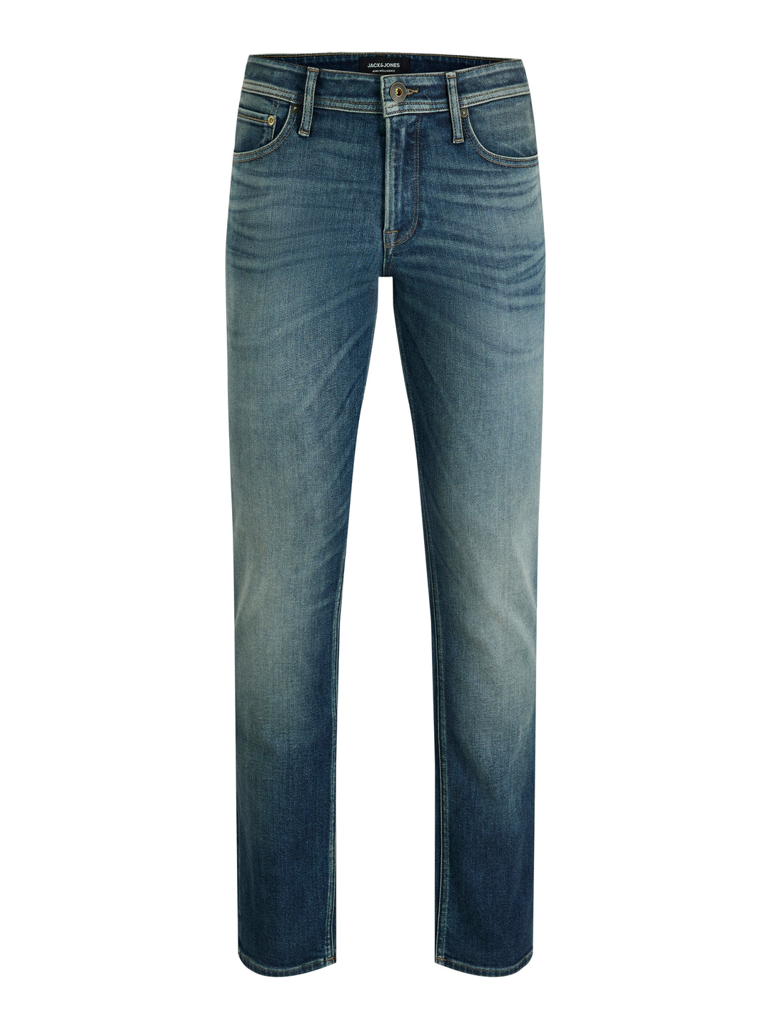Jack&amp;Jones – Clark – Blue Denim – Regular Fit Jeans