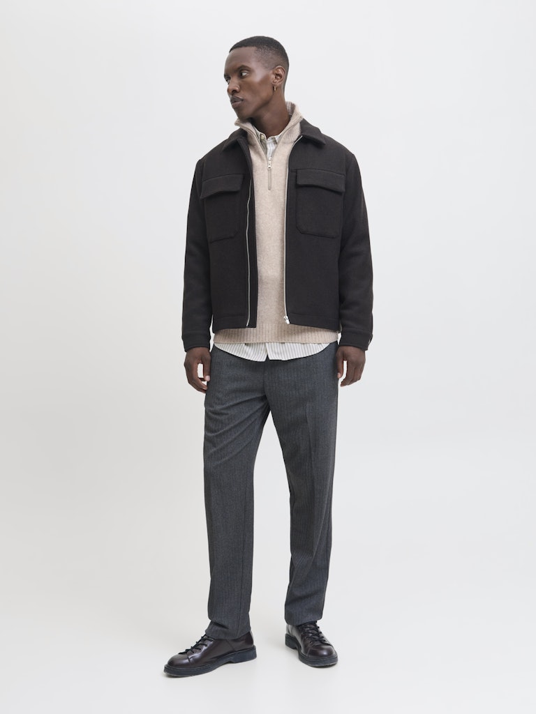 Jack &amp; Jones – Atmosphere - Relaxed Fit –Half Zip Jumper