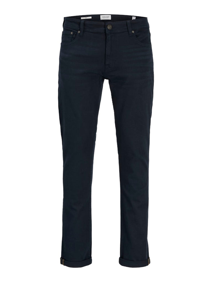 Jack & Jones – Slim Fit – Dark Navy – Glenn Ethan Icon Chino Trousers