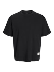 Jack &amp; Jones – Loose Fit – Black – JPRBLACHAD Badge SS Tee