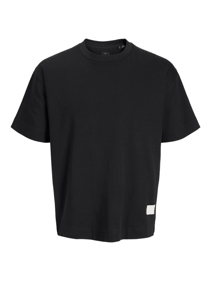 Jack &amp; Jones – Loose Fit – Black – JPRBLACHAD Badge SS Tee