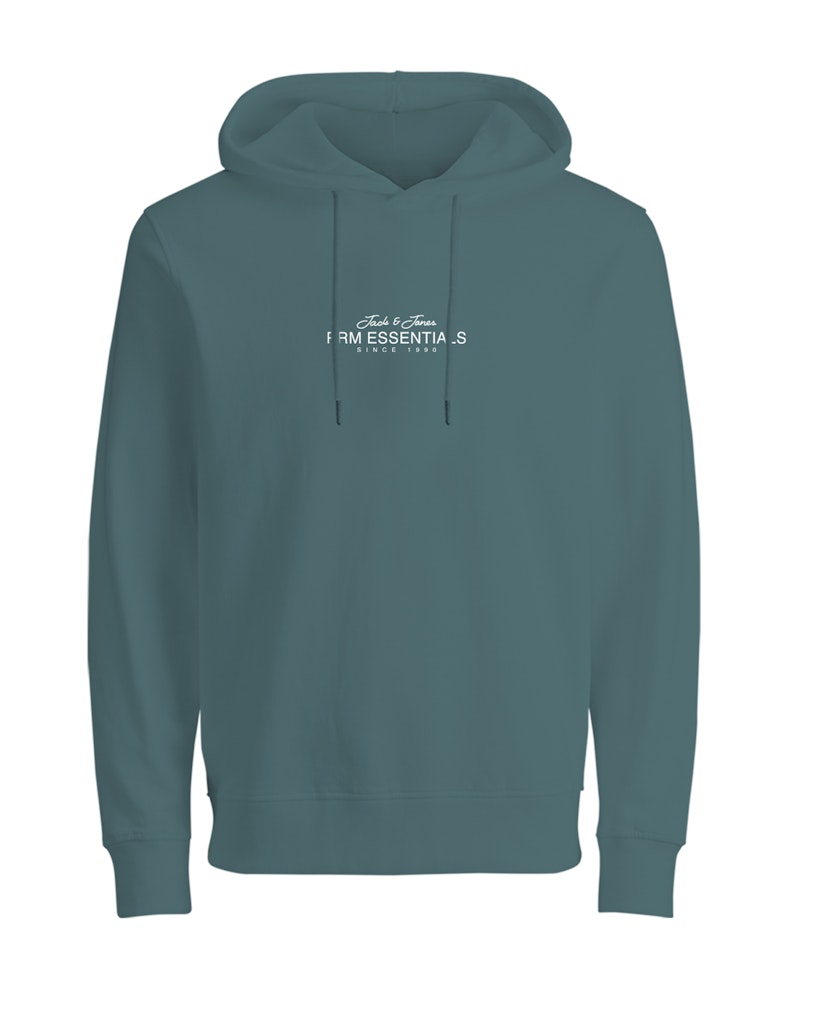 Jack &amp; Jones – Regular Fit – Goblin Blue/Black – JJECASUAL Recycled Hoodie