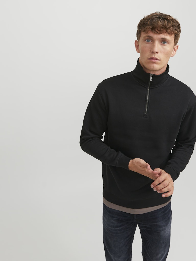 Jack &amp; Jones – Bradley – Relaxed Fit – Half Zip Jumper
