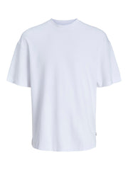 Jack & Jones – Loose Fit – Organic Cotton T-Shirt (Black / White / Ultimate Grey)