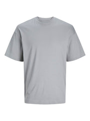 Jack & Jones – Loose Fit – Organic Cotton T-Shirt (Black / White / Ultimate Grey)