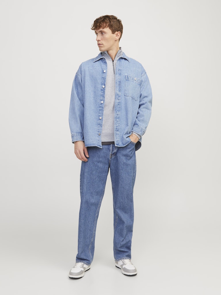 Jack &amp; Jones – Bradley – Relaxed Fit – Half Zip Jumper