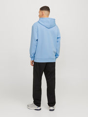 Jack & Jones Relaxed Fit Chambray Blue Recycled Hoodie