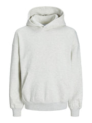 Jack & Jones – Loose Fit – White Melange – JJEURBAN EDGE Sweat Hoodie