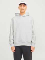 Jack & Jones – Loose Fit – White Melange – JJEURBAN EDGE Sweat Hoodie