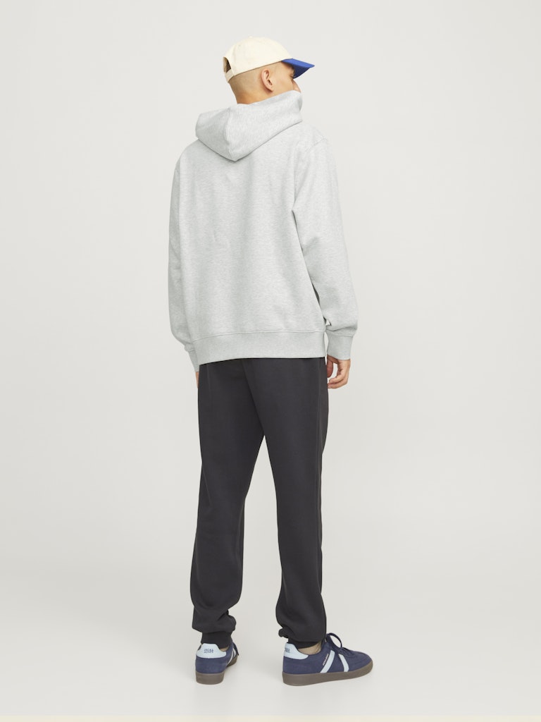 Jack &amp; Jones – Loose Fit – White Melange – JJEURBAN EDGE Sweat Hoodie